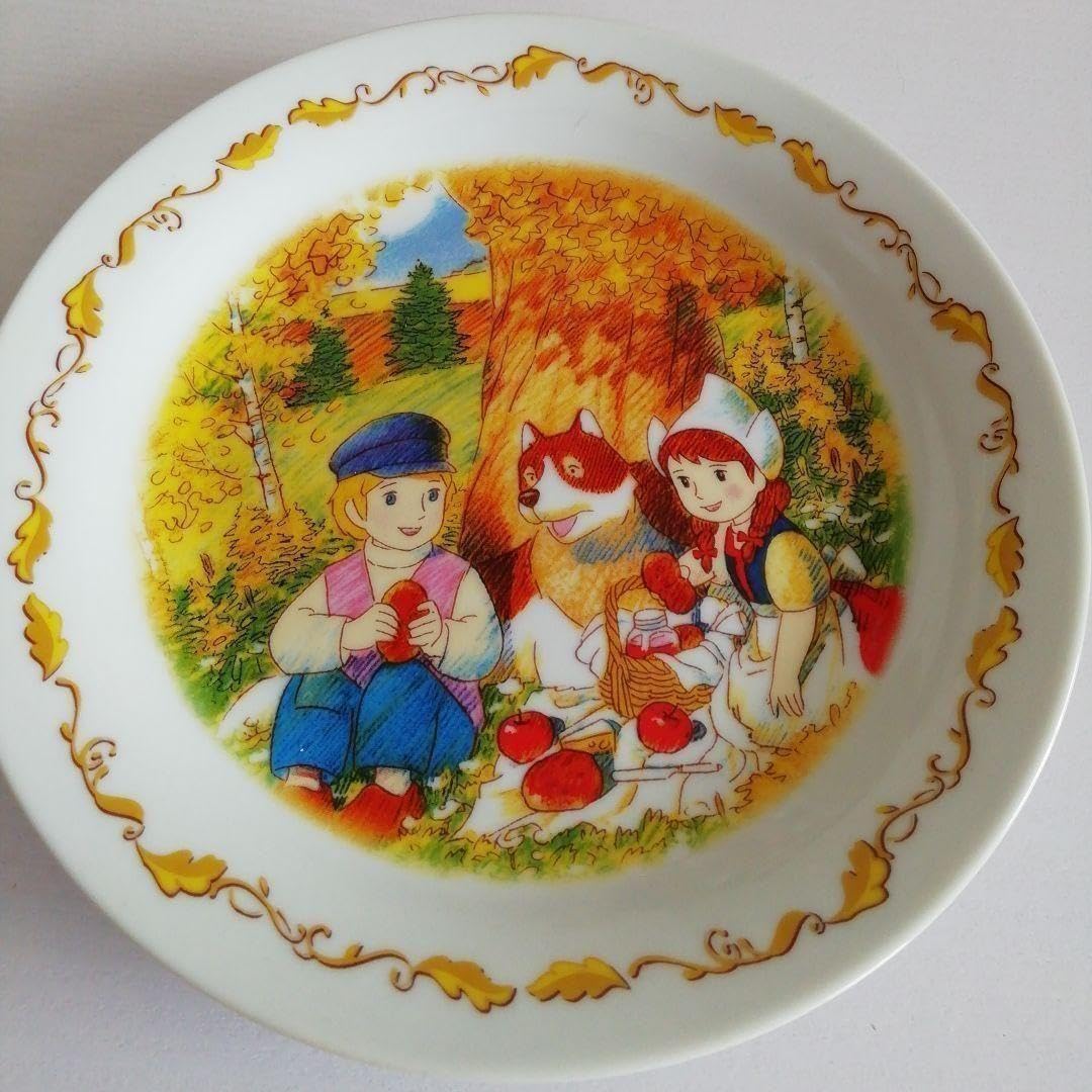 世界名作劇場 フランダースの犬 プレート 紅葉 ノベルティ お皿 新品